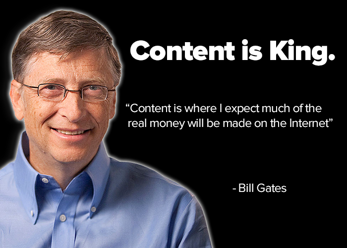 Bill Gates Content is King