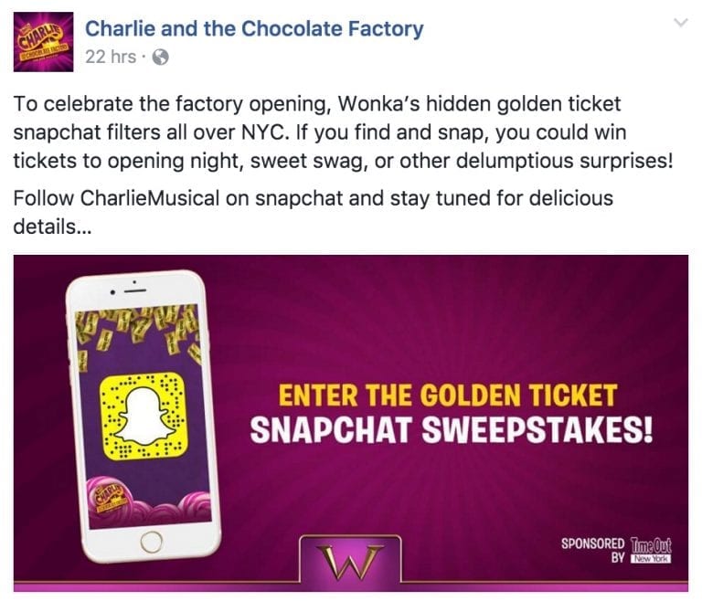 Charlie and the Chocolate Factory had a unique sweepstakes competition that worked.