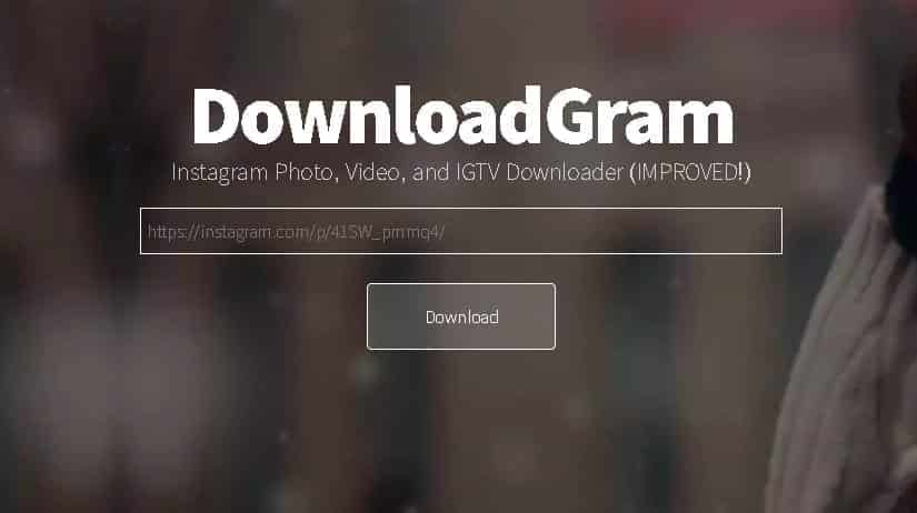 How to use Instagram to download images with DownloadGram