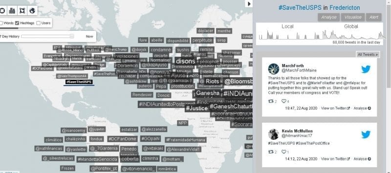 Trendsmap hashtag results