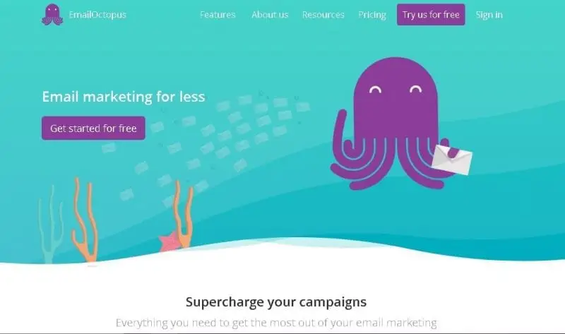 Free email marketing tools - EmailOctopus