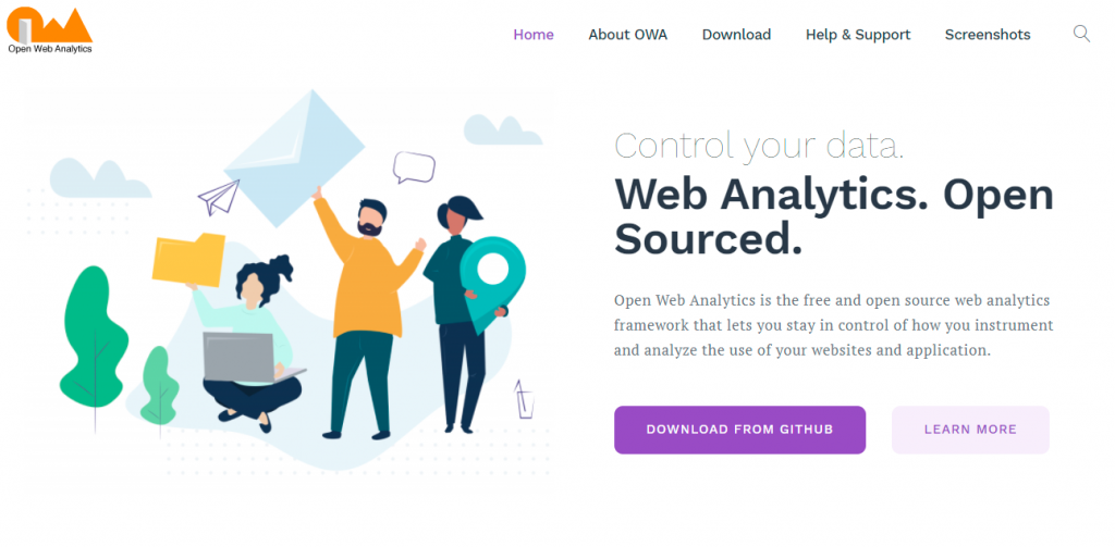 Open Web Analytics: One of the many brilliant digital marketing tools that are free.