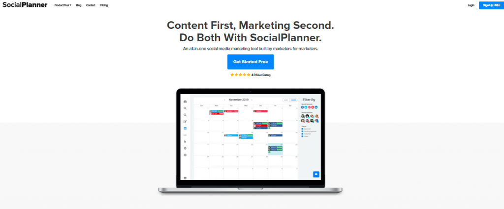 SocialPlanner - one of the best social media marketing tools of 2021