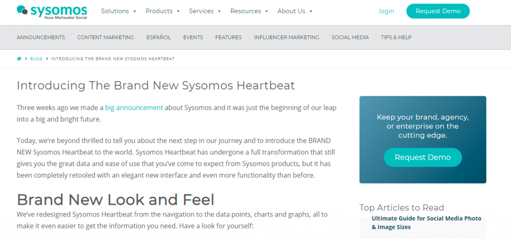 Sysomos Heartbeat, one of the best digital marketing tools.