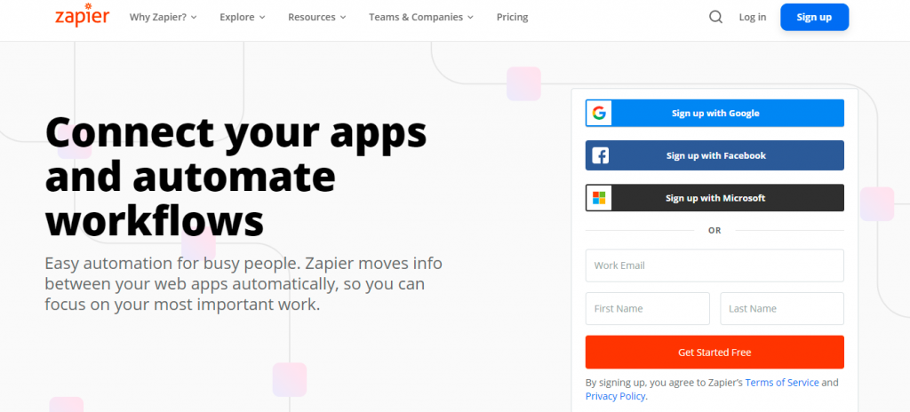 Zapier - one of the most useful social media marketing tools
