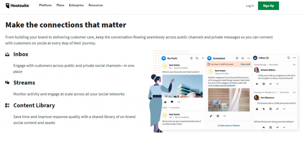 Hootsute is one of the all-time favourite social media management tools